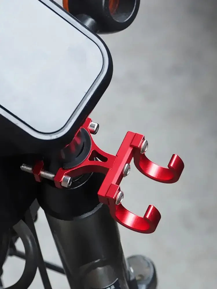 Ganchos para Patinetes Elétricos, Suporte Simples para Bicicletas, Gancho de Armazenamento para Tubos, Fivela de Fixação para E-bikes, Suporte Duplo Portátil de Metal para Capacete