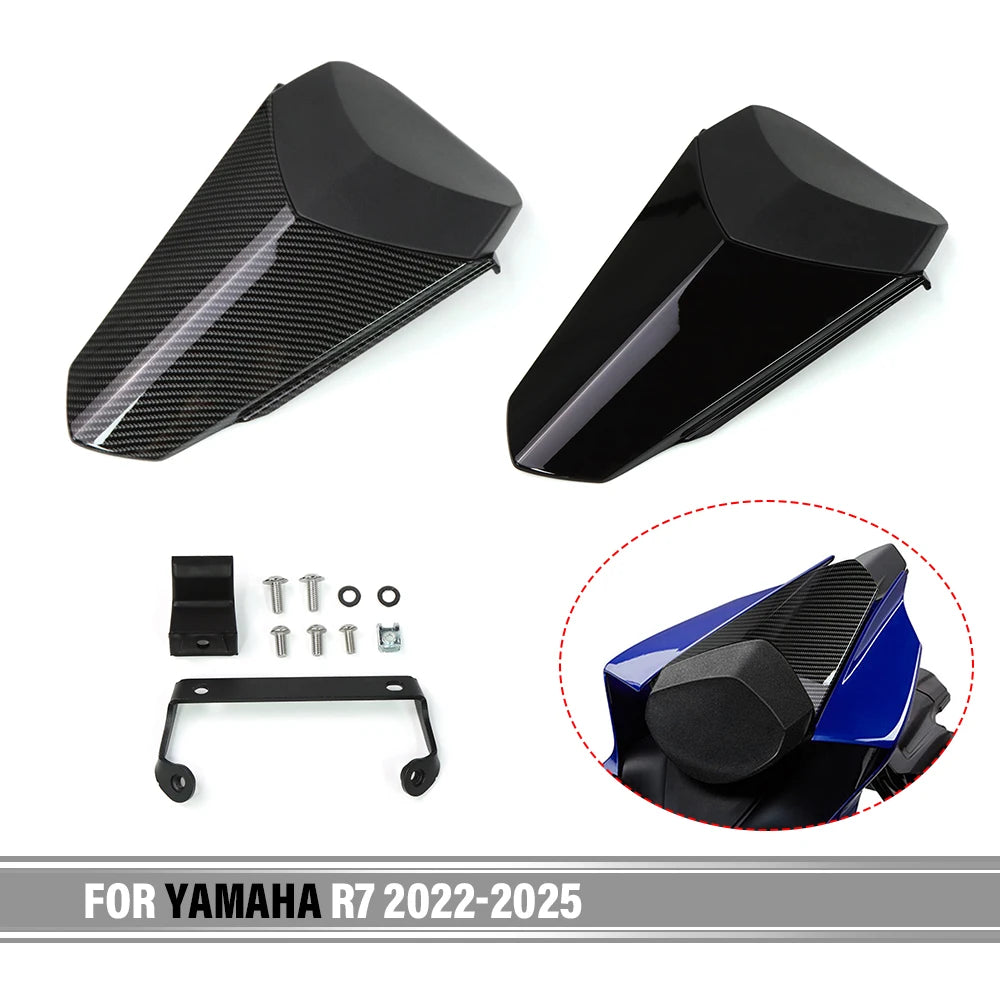 Para yamaha YZF-R7 r7 r 7 2022 2023 2024 2025 motocicleta pillion traseiro corcunda assento cowl assento do passageiro almofada carenagem cauda corcunda capa