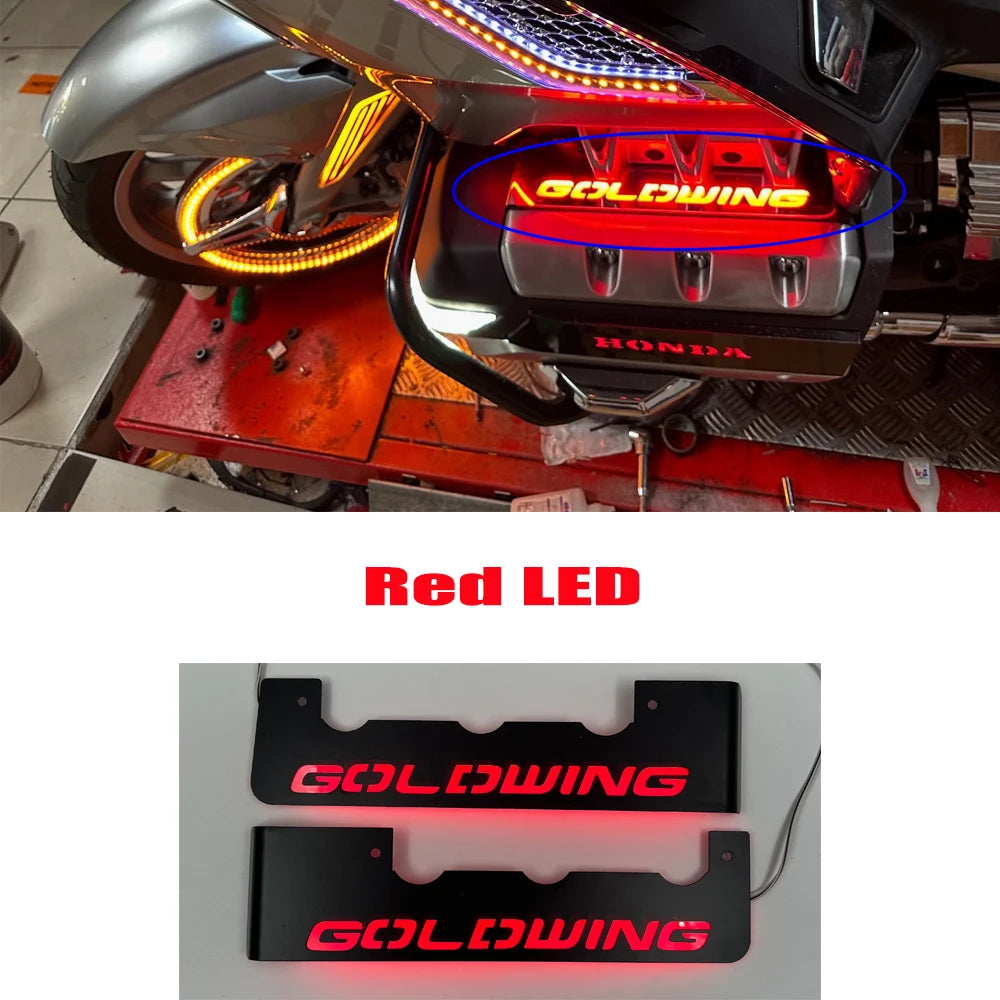 Goldwing 1800 goldwing1800 novos acessórios refletor dianteiro da motocicleta luzes led caixa lateral traseira refletor para honda gl1800 2018-