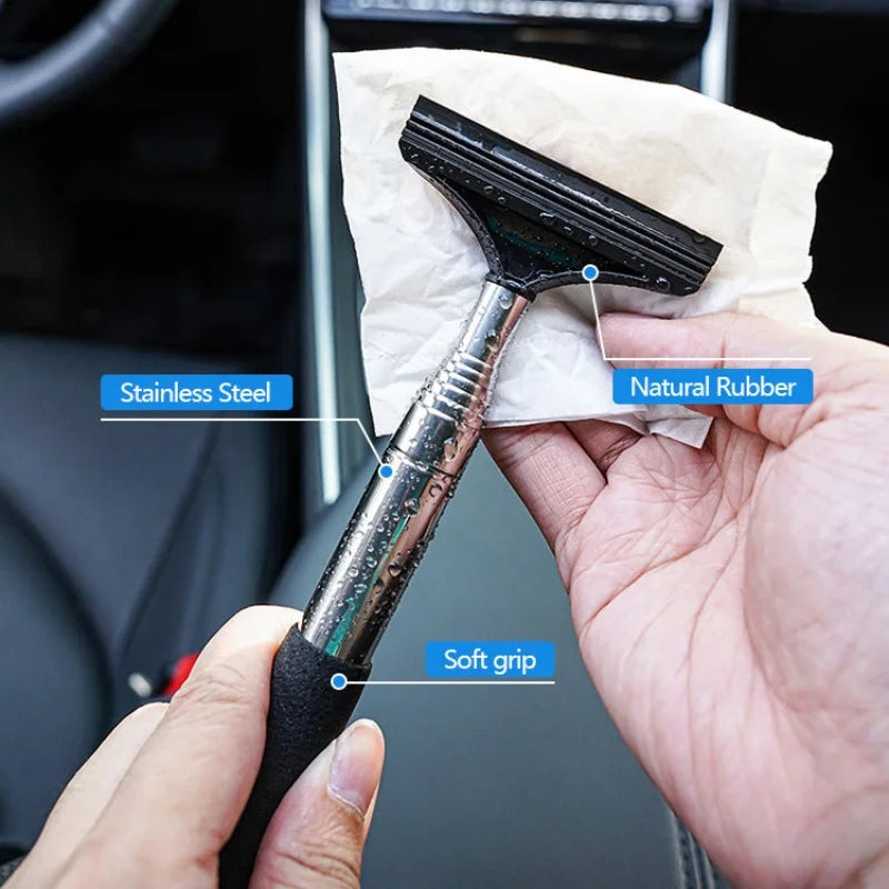Limpador de Espelho Retrovisor de Carro Telescópico para Dias Chuvosos, Ferramenta Portátil de Limpeza de Vidros Automotivos