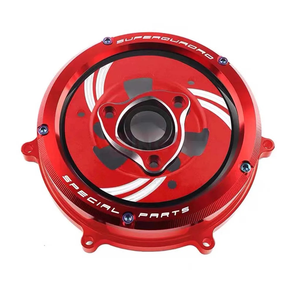 Protetor de Motor à Prova d'Água para DUCATI PANIGALE V4 V4S, Tampa de Embreagem Transparente para Motocicleta