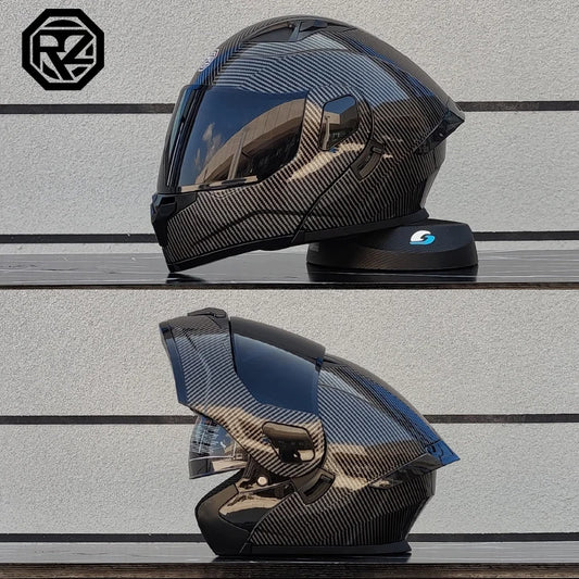 Orz personalizado motocicleta rosto cheio capacete das mulheres dos homens moda dupla lente capacetes de corrida motocross modular flip up casco moto