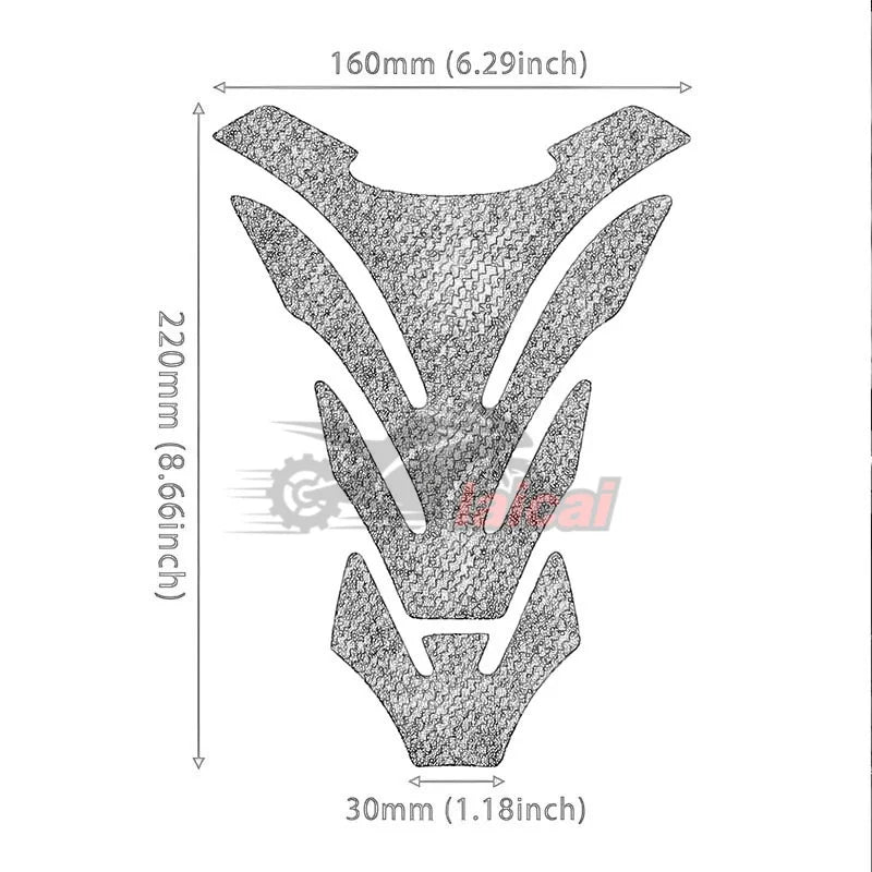 Para bajaj dominar dominar400 dominar200 acessórios da motocicleta de fibra carbono 3d óleo combustível gás tanque almofada decalque protetor adesivo