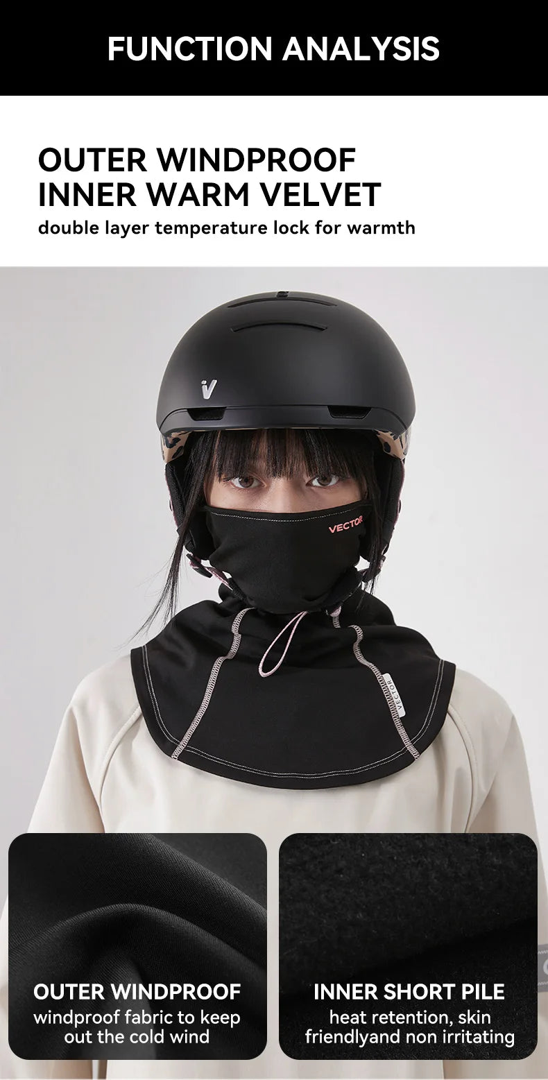 VECTOR Respirável Ao Ar Livre Esqui Snowboard Motocicleta Inverno Mais Quente Esporte Meia Máscara Capa Triangular Cachecol Máscara de Esqui