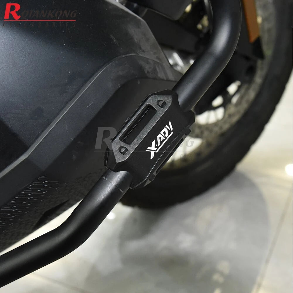 Protetor de motor para para-choque de motocicleta, bloco 25mm, barra de colisão decorativa para honda X-ADV xadv 750 x adv 2017 2018 2019 2020 2021