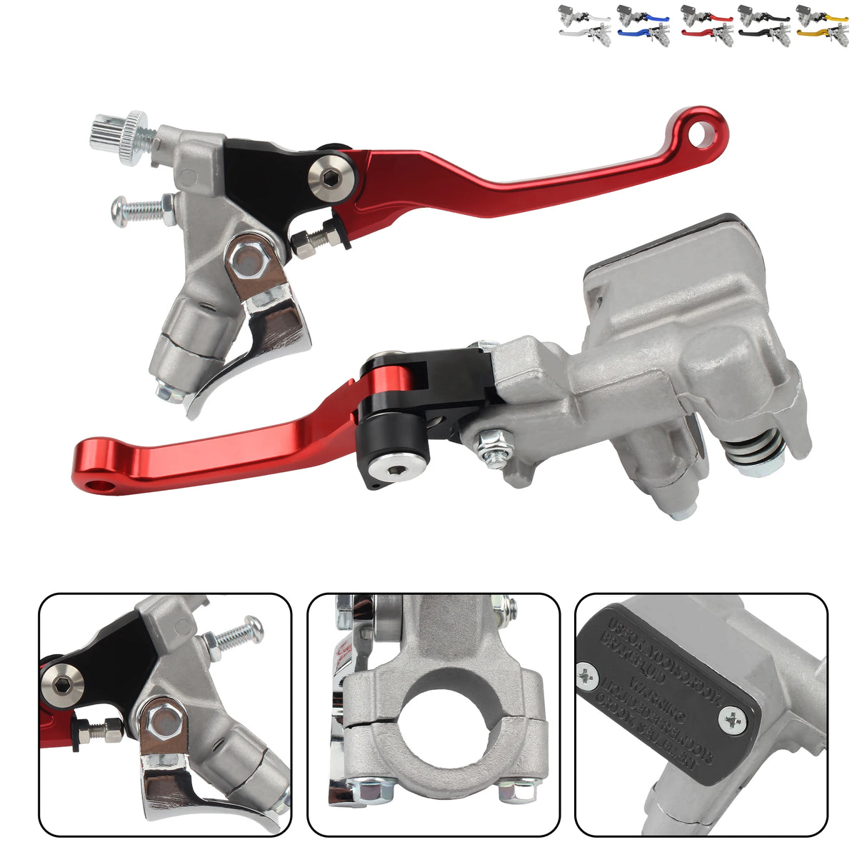 Manetes de Freio e Embreagem de 22mm para Motocicletas, Cilindro de Freio Dianteiro para CR 80 85 125 R CRF F 150 230 250 F 300L 450X Dirt Bike