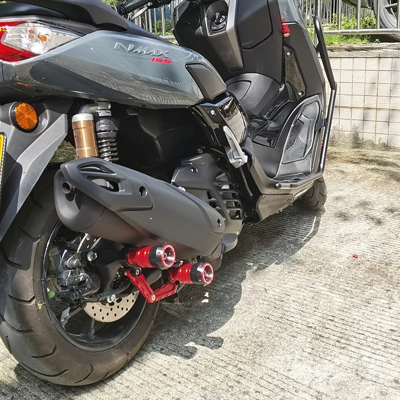 Chekis acessórios genuínos para motocicleta, adequados para yamaha nmax125/155 xmax250/300 nvx155 aerox155, tubo de escape modificado, bastão anti-queda, proteção de bola anticolisão