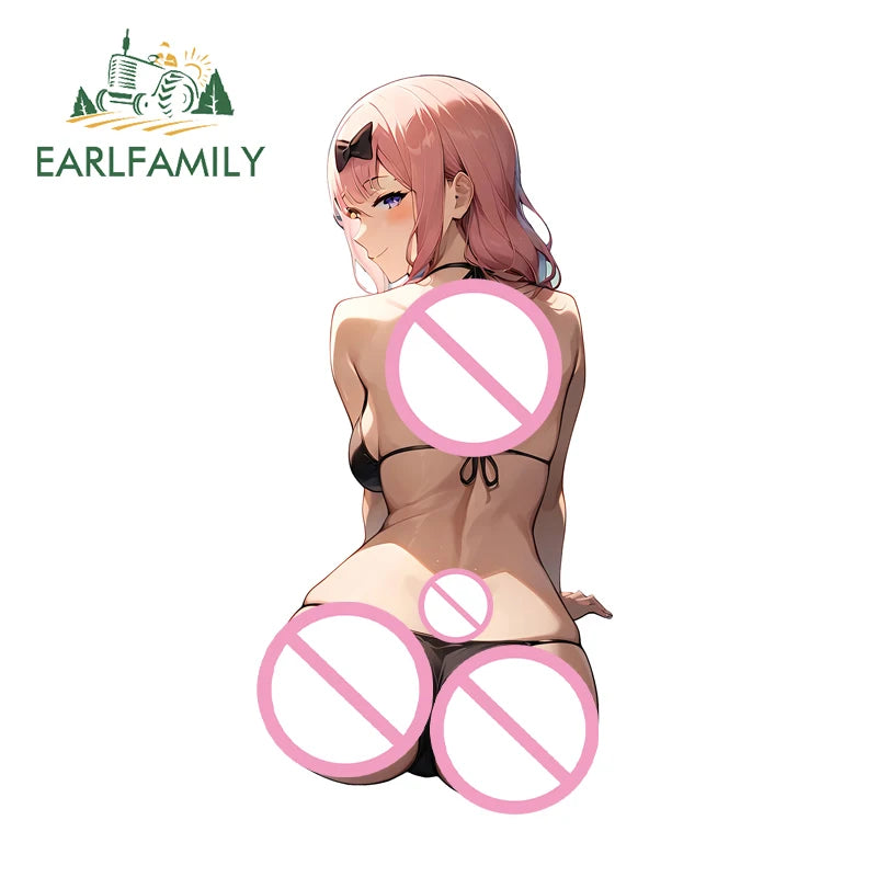 EARLFAMILY-Waifu Sexy Shikimori Decal, Vinil Car Adesivos, Laptop Motocicleta impermeável, Auto Styling Decoração, 13cm x 7.7cm