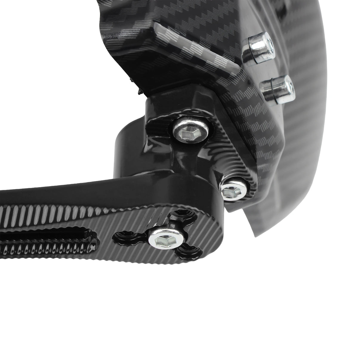 Para-lamas extensor ajustável para roda traseira de motocicleta, transferência de água, liga de alumínio, acessórios universais para scooters