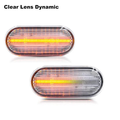 Indicador luminoso dinâmico do sinal de giro, marcador lateral, VW Bora, Golf 3, 4, MK4, Jette, Lupo, Passat Z2, 3BG, Polo SB6, SEAT, Ibiza, T5, 2 Pcs