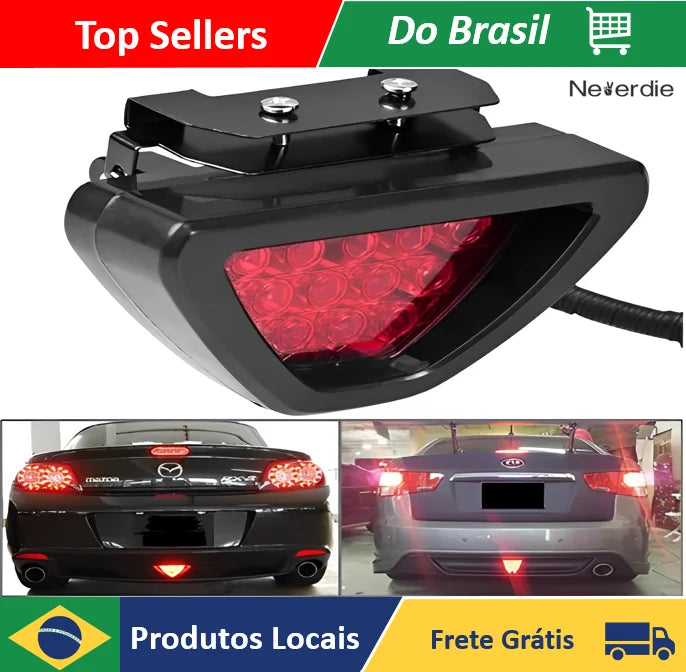 Luz Freio Universal Strobo Flash Anti Colisão -Neverdie Store
