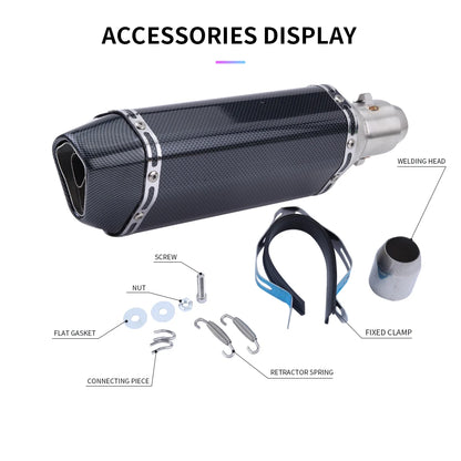 Escorregar em 38-51mm universal escape da motocicleta para motos de alta qualidade para atv bicicleta de rua peças de reposição da motocicleta