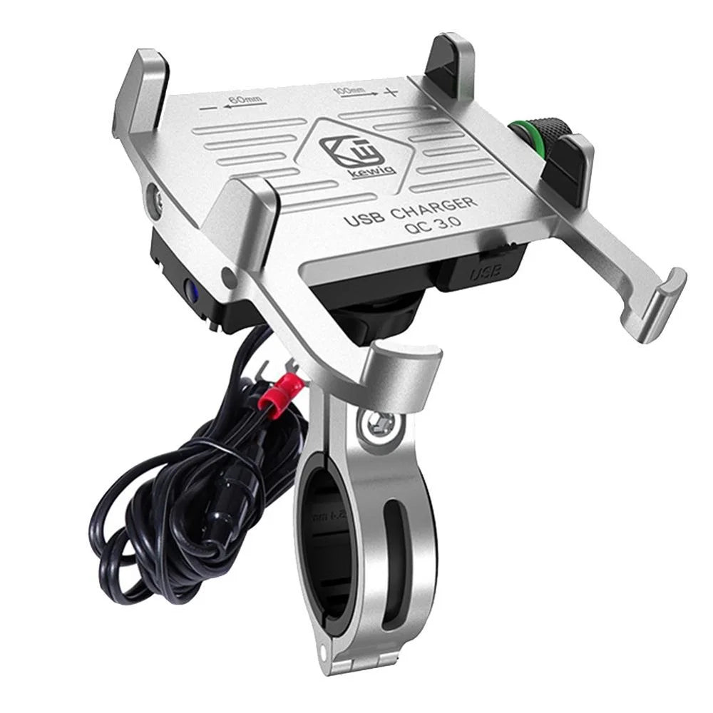 Motorcycle Phone Holder With 2.5A/QC3.0 3A USB Fast Charger Switch Motorcycle Mobile Stand for Cell Phone Holder Support Bike