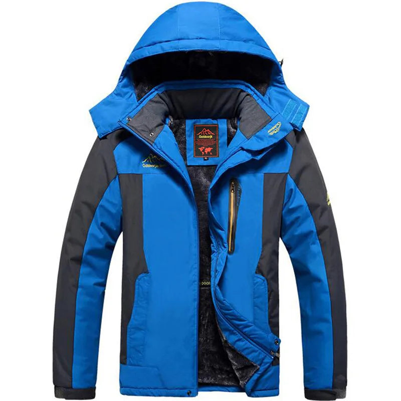 Inverno terno de esqui masculino marcas à prova de vento à prova dwindproof água engrossar casaco de neve quente inverno esqui e snowboard jaqueta e calças conjunto