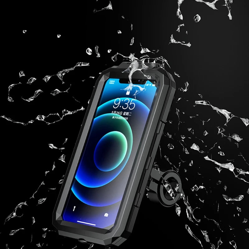 Waterproof Phone Case para bicicleta e motocicleta, celular Mount Bag, moto, scooter, suporte do telefone, guidão, espelho retrovisor, 3 a 8"