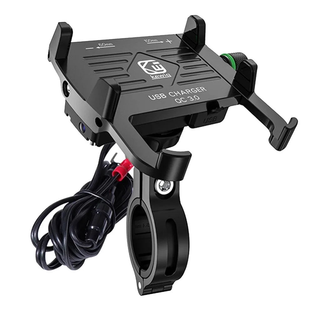 Motorcycle Phone Holder With 2.5A/QC3.0 3A USB Fast Charger Switch Motorcycle Mobile Stand for Cell Phone Holder Support Bike
