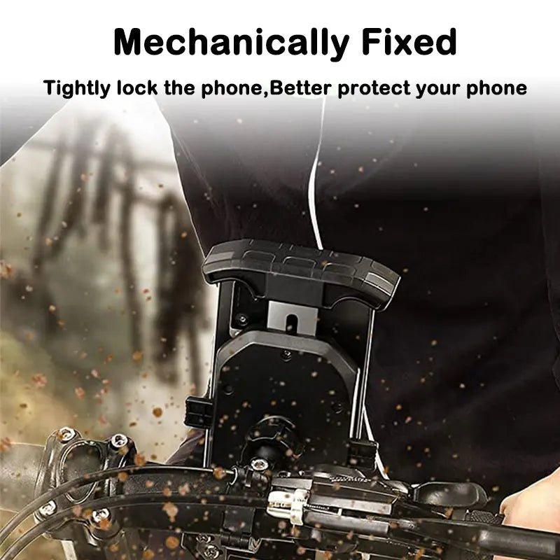 Motorcycle Phone Holder 15W Wireless Charger QC3.0 USB Charging Mount Stand Handlebar Smartphone Bracket Bike Cellphone Support