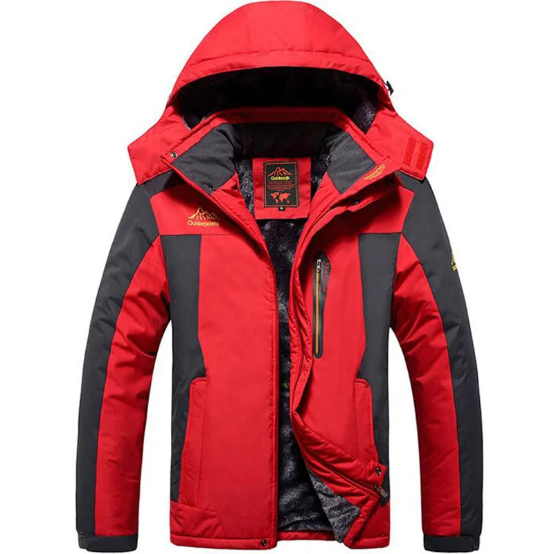 Inverno terno de esqui masculino marcas à prova de vento à prova dwindproof água engrossar casaco de neve quente inverno esqui e snowboard jaqueta e calças conjunto