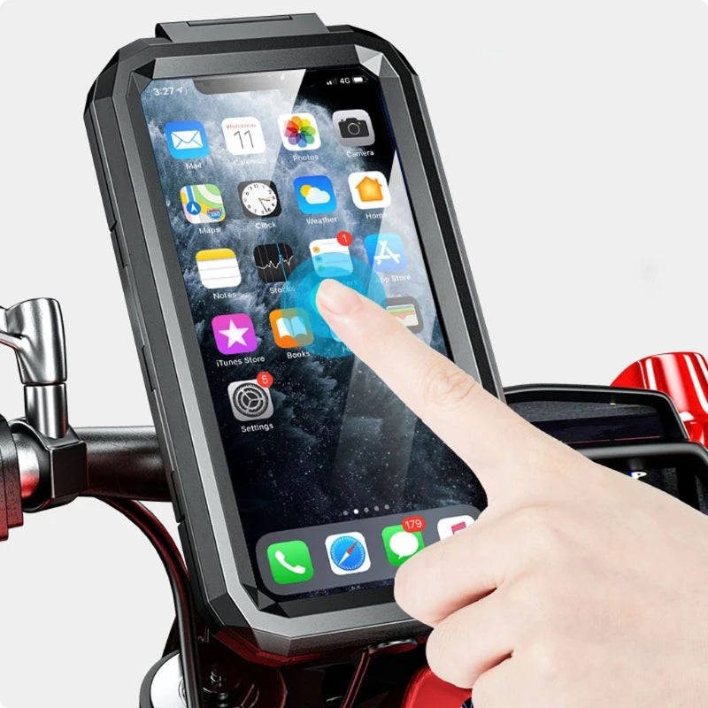 Waterproof Phone Case para bicicleta e motocicleta, celular Mount Bag, moto, scooter, suporte do telefone, guidão, espelho retrovisor, 3 a 8"