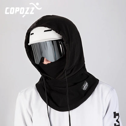 Copozz máscara de esqui de inverno ciclismo máscara de lã térmica esporte ao ar livre à prova de vento ciclismo chapelaria balaclava meia máscara facial