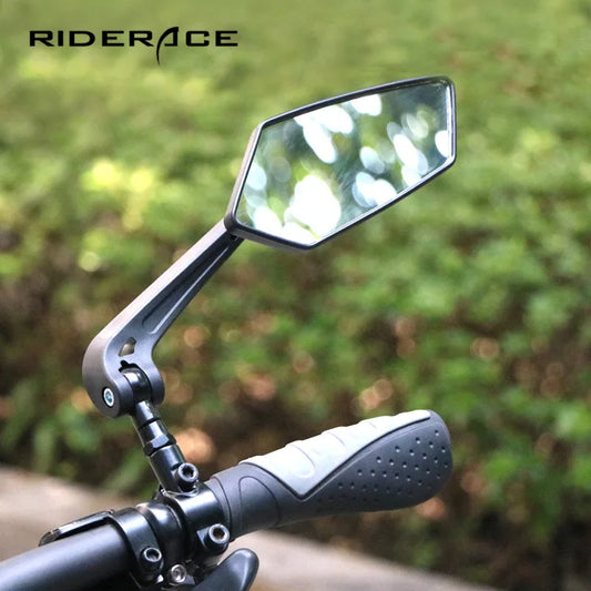 Espelho retrovisor da bicicleta ciclismo claro ampla gama de visão traseira refletor retrovisor ajustável guiador esquerda direita espelho