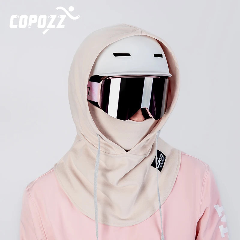 Copozz máscara de esqui de inverno ciclismo máscara de lã térmica esporte ao ar livre à prova de vento ciclismo chapelaria balaclava meia máscara facial