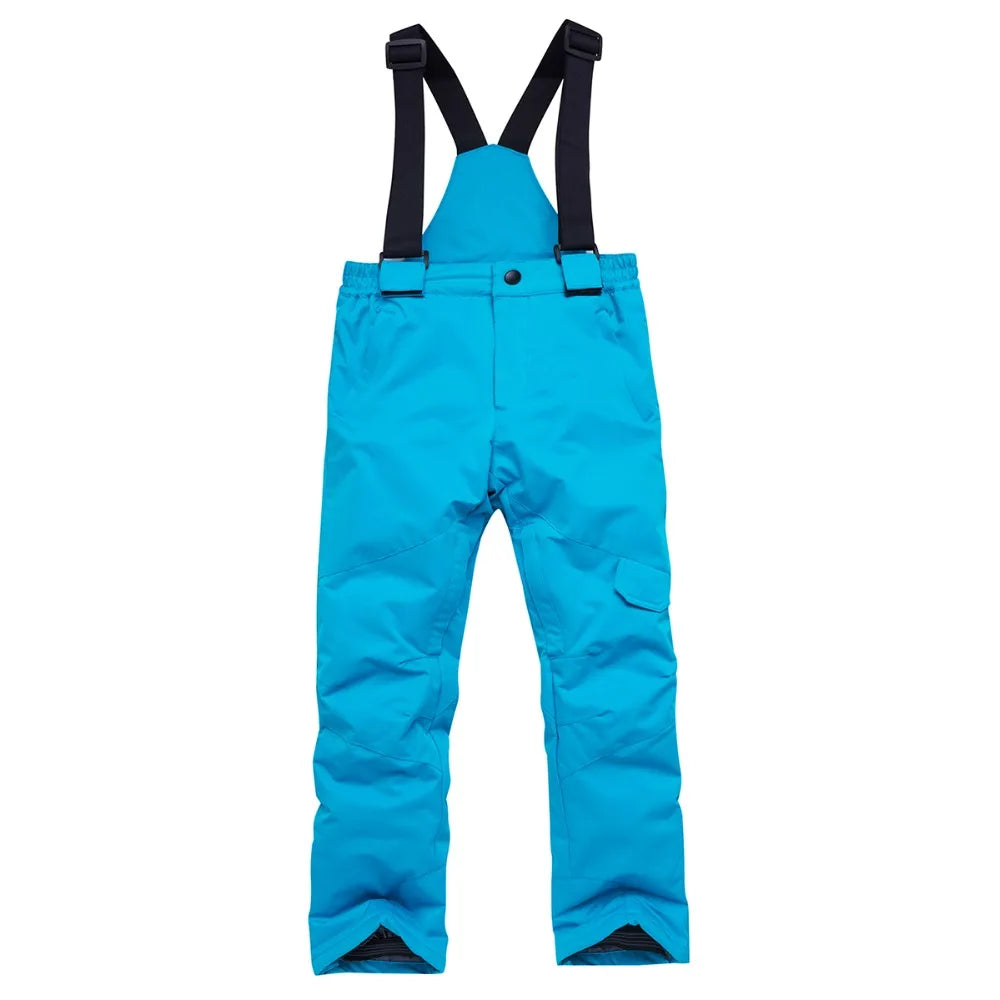 Traje térmico infantil, traje de esqui para meninos e meninas, conjunto de jaqueta de esqui à prova de vento, à prova d'água, jaqueta de neve para inverno