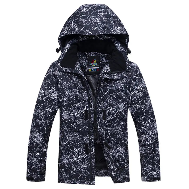 Traje térmico infantil, traje de esqui para meninos e meninas, conjunto de jaqueta de esqui à prova de vento, à prova d'água, jaqueta de neve para inverno