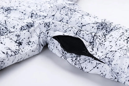 Traje térmico infantil, traje de esqui para meninos e meninas, conjunto de jaqueta de esqui à prova de vento, à prova d'água, jaqueta de neve para inverno