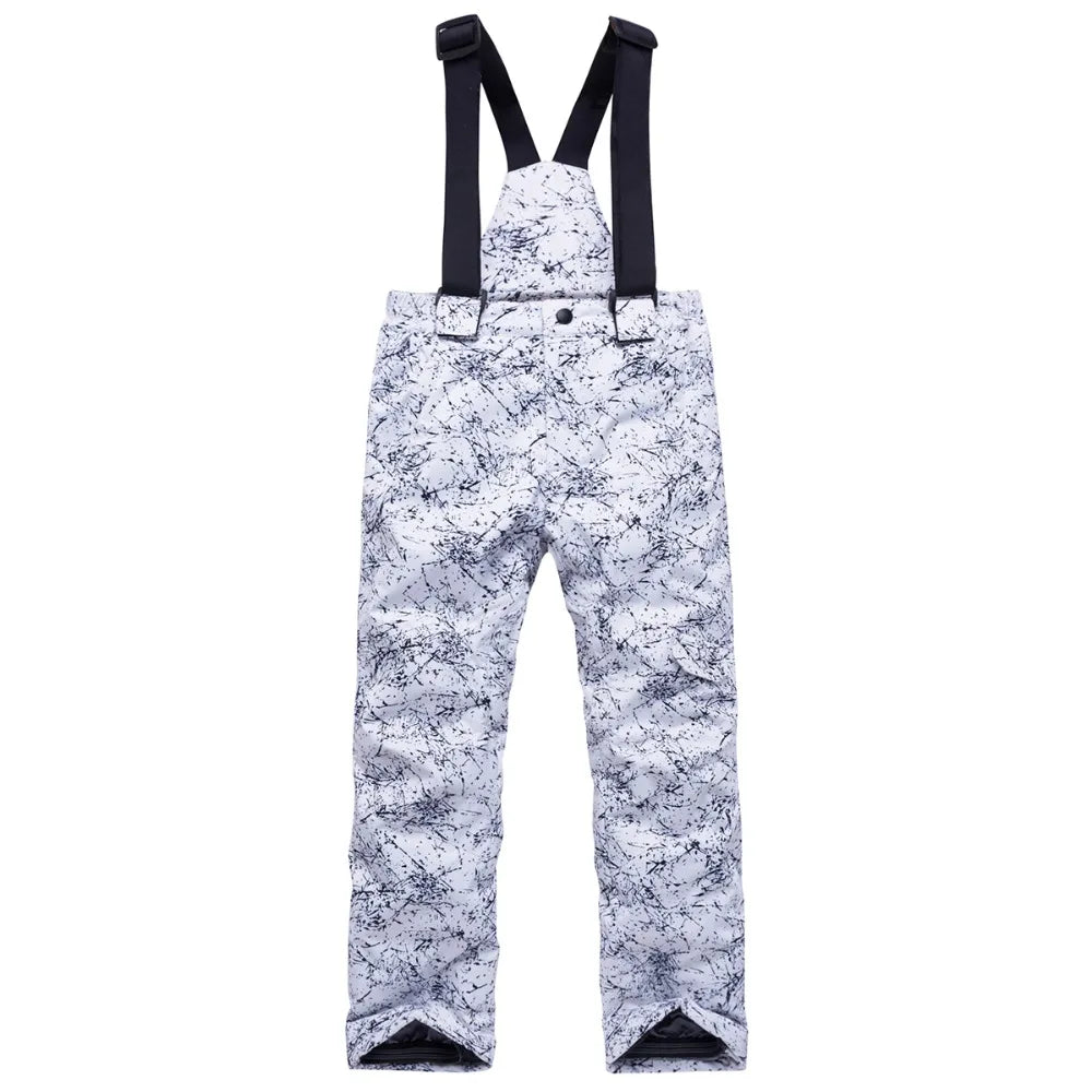 Traje térmico infantil, traje de esqui para meninos e meninas, conjunto de jaqueta de esqui à prova de vento, à prova d'água, jaqueta de neve para inverno