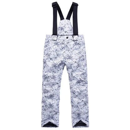 Traje térmico infantil, traje de esqui para meninos e meninas, conjunto de jaqueta de esqui à prova de vento, à prova d'água, jaqueta de neve para inverno