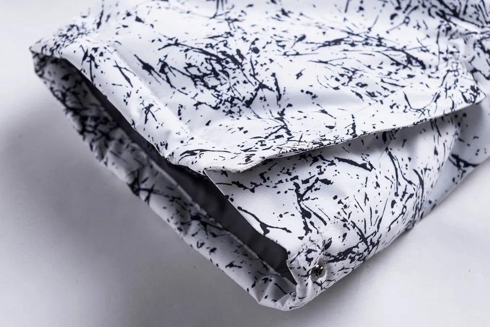Traje térmico infantil, traje de esqui para meninos e meninas, conjunto de jaqueta de esqui à prova de vento, à prova d'água, jaqueta de neve para inverno