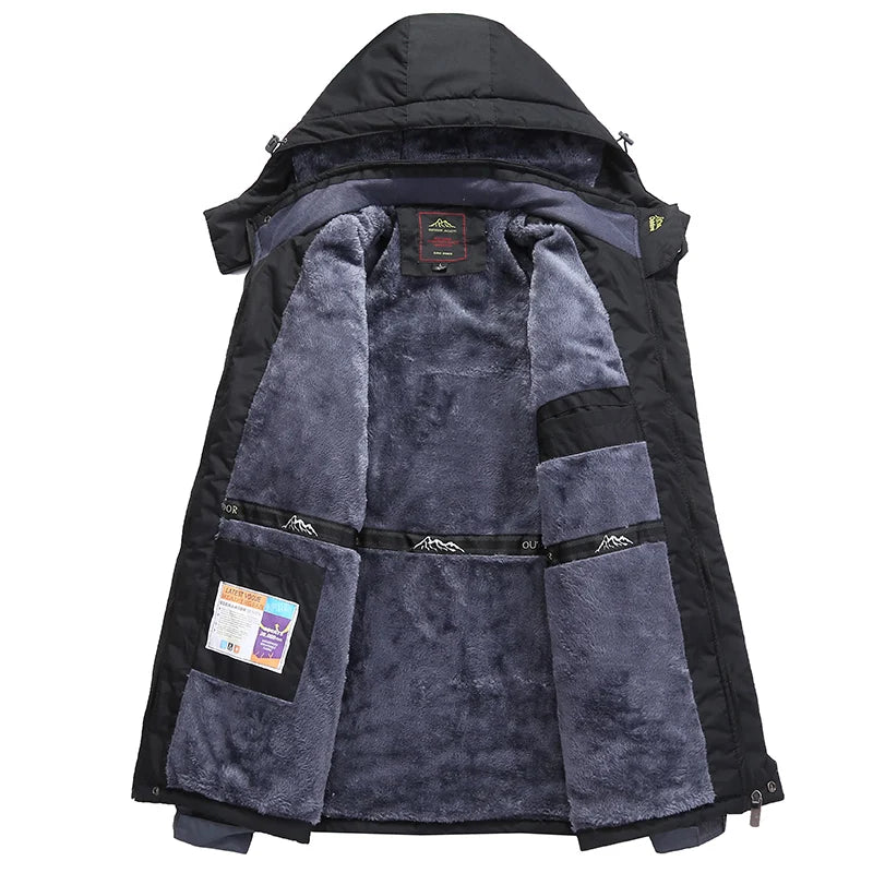 Inverno terno de esqui masculino marcas à prova de vento à prova dwindproof água engrossar casaco de neve quente inverno esqui e snowboard jaqueta e calças conjunto
