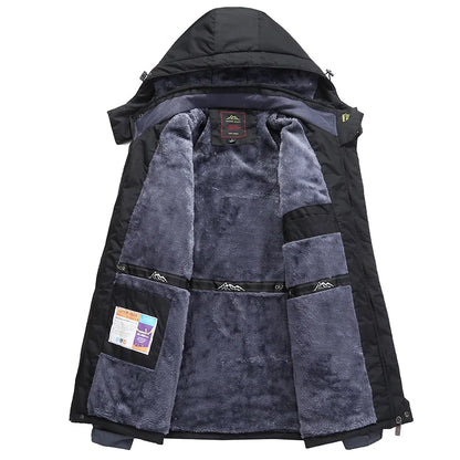 Inverno terno de esqui masculino marcas à prova de vento à prova dwindproof água engrossar casaco de neve quente inverno esqui e snowboard jaqueta e calças conjunto
