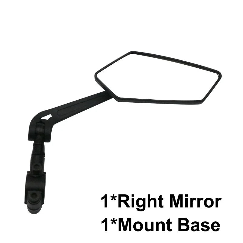 Espelho retrovisor da bicicleta ciclismo claro ampla gama de visão traseira refletor retrovisor ajustável guiador esquerda direita espelho