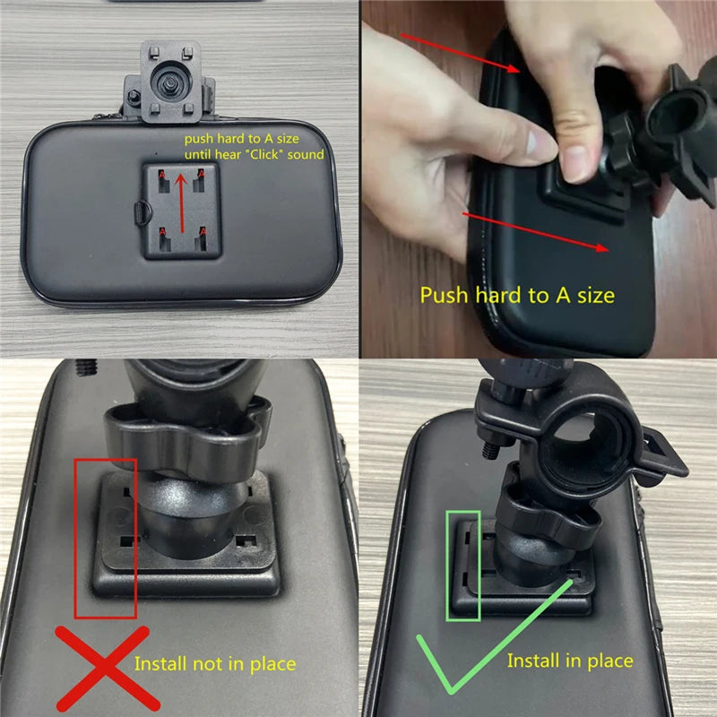 Bicycle Motorcycle Phone Holder Waterproof Bike Phone Case Bag for iPhone X 11 Outdoor Riding Mobile Stand Support Scooter Cover