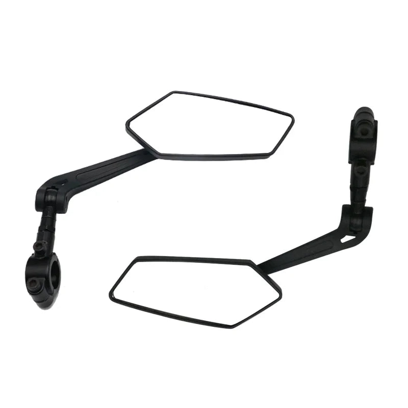 Espelho retrovisor da bicicleta ciclismo claro ampla gama de visão traseira refletor retrovisor ajustável guiador esquerda direita espelho
