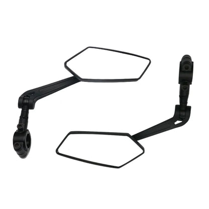 Espelho retrovisor da bicicleta ciclismo claro ampla gama de visão traseira refletor retrovisor ajustável guiador esquerda direita espelho