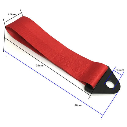Correia de reboque de náilon de alta resistência universal jdm racing carro reboque auto cordas de reboque dianteiro e traseiro pára-choques reboque cinta de reboque decoração