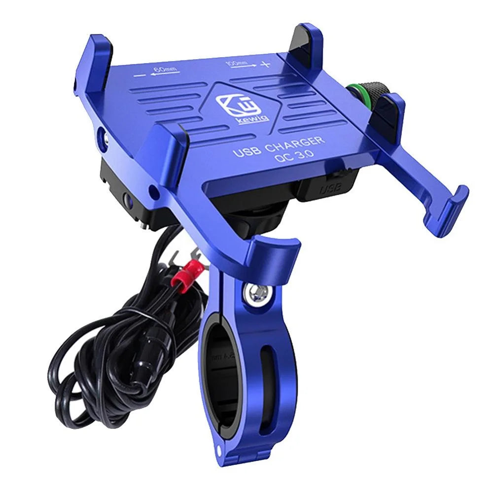 Motorcycle Phone Holder With 2.5A/QC3.0 3A USB Fast Charger Switch Motorcycle Mobile Stand for Cell Phone Holder Support Bike