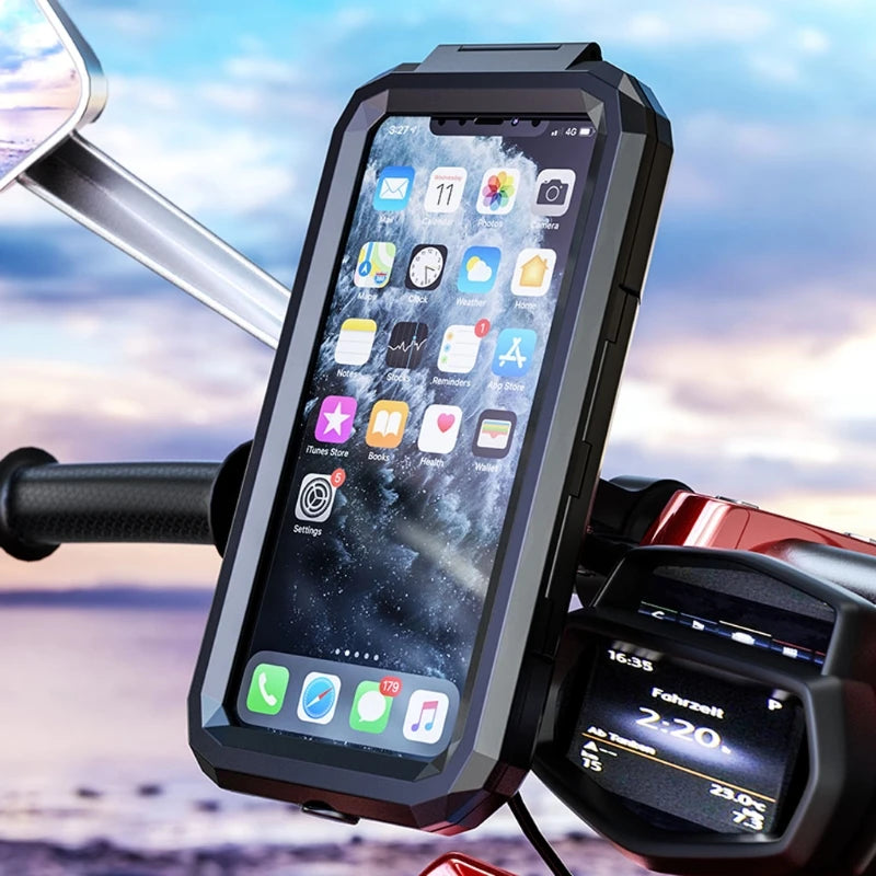 Waterproof Phone Case para bicicleta e motocicleta, celular Mount Bag, moto, scooter, suporte do telefone, guidão, espelho retrovisor, 3 a 8"