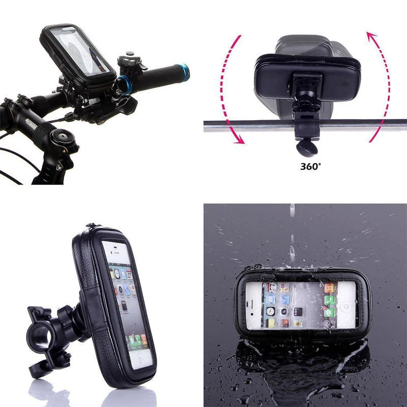 Bicycle Motorcycle Phone Holder Waterproof Bike Phone Case Bag for iPhone X 11 Outdoor Riding Mobile Stand Support Scooter Cover
