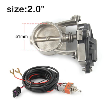Controle de exaustão elétrico valve2 "/2.25"/2.5 "/2.75"/3 "válvula de controle de exaustão-baixa pressão para exaustão catback downpipe