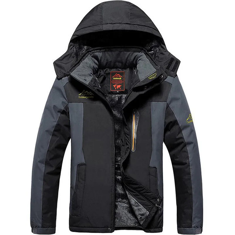 Inverno terno de esqui masculino marcas à prova de vento à prova dwindproof água engrossar casaco de neve quente inverno esqui e snowboard jaqueta e calças conjunto
