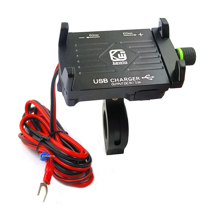Motorcycle Phone Holder With 2.5A/QC3.0 3A USB Fast Charger Switch Motorcycle Mobile Stand for Cell Phone Holder Support Bike