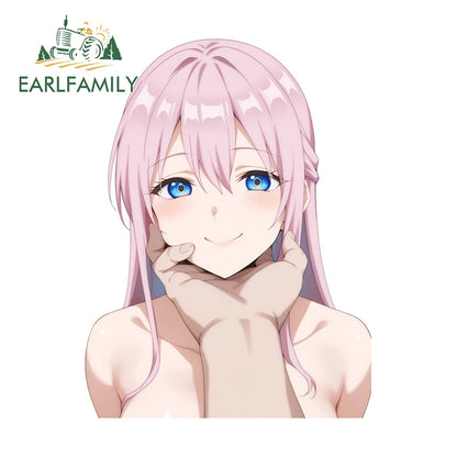EARLFAMILY-Waifu Sexy Shikimori Decal, Vinil Car Adesivos, Laptop Motocicleta impermeável, Auto Styling Decoração, 13cm x 7.7cm