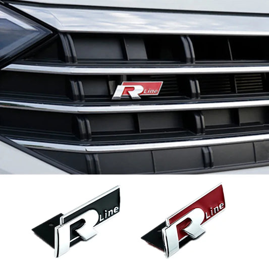 Novo adesivo esportivo de metal 3d, adesivo corporal para volkswagen golf r rline tiguan touareg polo gti cc passat r36 scirocco