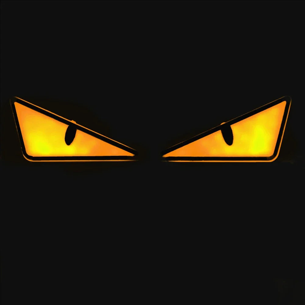 2PCS Motorbike Triangle Devil's Eye Pair Flash Light Modification Winking Eye Animation Led Display Motorbike Accessories