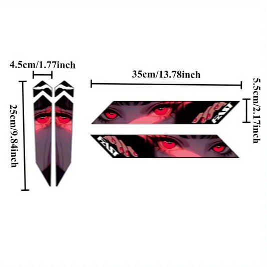 4 PÇS/SET Anime Ciclismo Adesivo, Alta Qualidade, À Prova D' Água, Ótimo para Bicicleta Notebook, Anime-Sport Decalque Personalizado Exclusivo