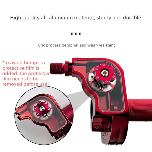 Manopla de Acelerador de Alumínio CNC de 22mm para Motocicleta, Moped, Scooter, Bicicleta, ATV, CRF, XR, KLX